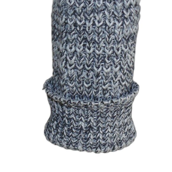 VICTORIA'S SECRET Sweater, M, Chunky knit, Mockneck, Black/grey Tonal, Long slv - Picture 8 of 15